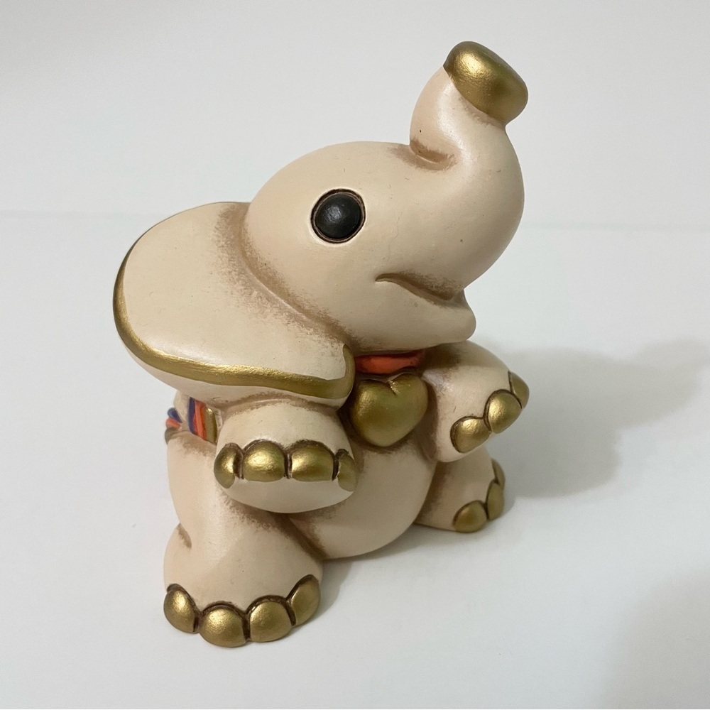 Vintage Thun Elephant Figurine 4” Tall Figure